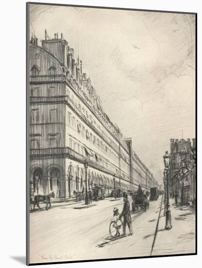 Rue De Rivoli, 1915-Frank Milton Armington-Mounted Giclee Print