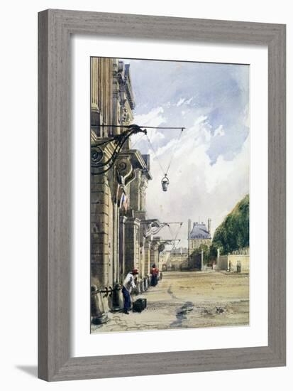 Rue De Rivoli, Near the Tuileries, Paris, 1831-William Callow-Framed Giclee Print