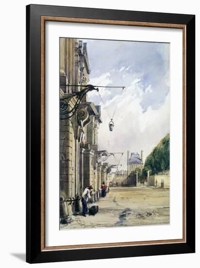 Rue De Rivoli, Near the Tuileries, Paris, 1831-William Callow-Framed Giclee Print