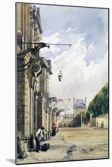 Rue De Rivoli, Near the Tuileries, Paris, 1831-William Callow-Mounted Giclee Print