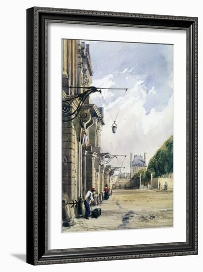 Rue De Rivoli, Near the Tuileries, Paris, 1831-William Callow-Framed Giclee Print