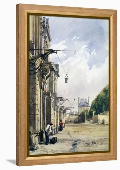 Rue De Rivoli, Near the Tuileries, Paris, 1831-William Callow-Framed Premier Image Canvas