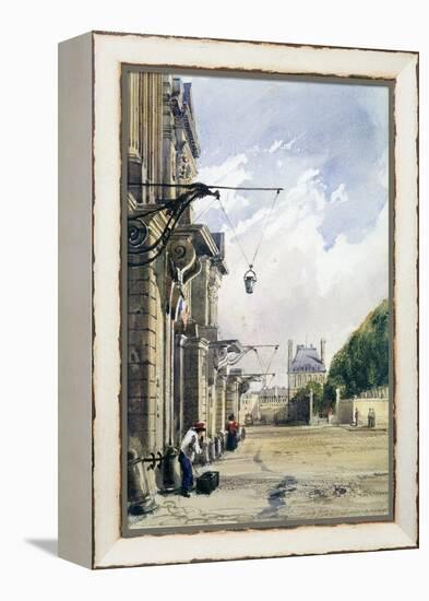 Rue De Rivoli, Near the Tuileries, Paris, 1831-William Callow-Framed Premier Image Canvas