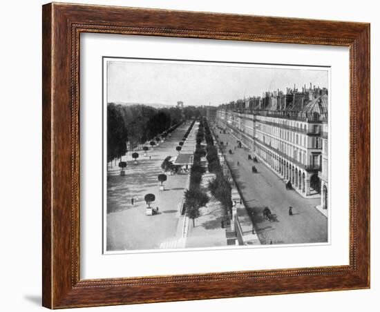 Rue De Rivoli, Paris, Late 19th Century-John L Stoddard-Framed Giclee Print