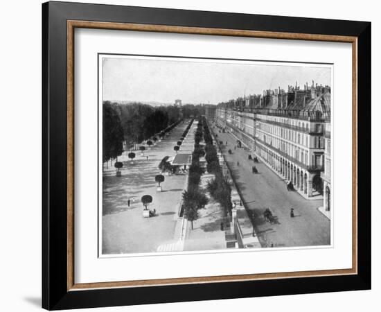 Rue De Rivoli, Paris, Late 19th Century-John L Stoddard-Framed Giclee Print