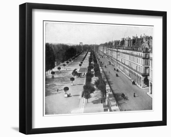 Rue De Rivoli, Paris, Late 19th Century-John L Stoddard-Framed Giclee Print