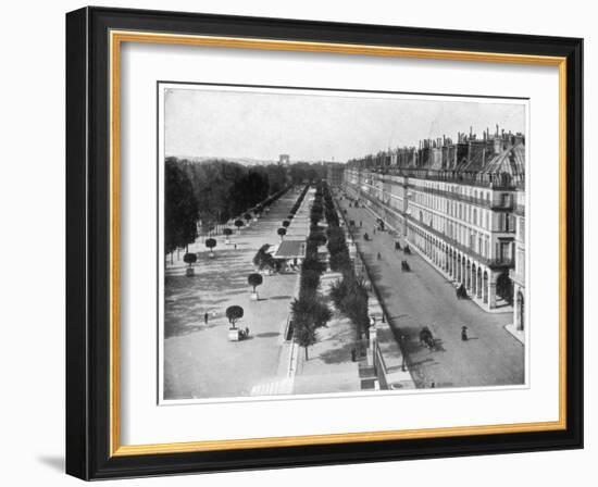 Rue De Rivoli, Paris, Late 19th Century-John L Stoddard-Framed Giclee Print