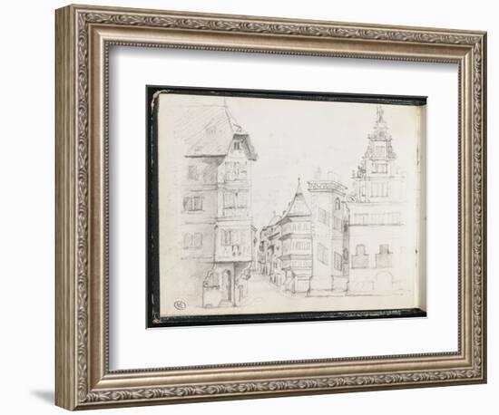 Rue de Strasbourg-Gustave Courbet-Framed Giclee Print