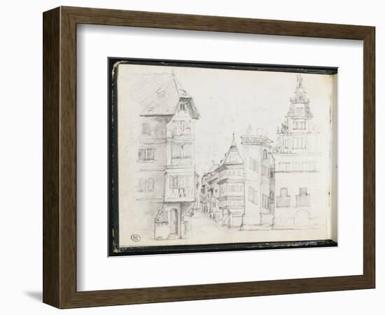 Rue de Strasbourg-Gustave Courbet-Framed Giclee Print