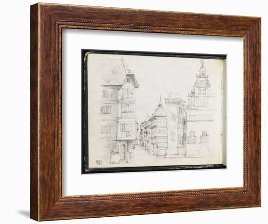 Rue de Strasbourg-Gustave Courbet-Framed Giclee Print