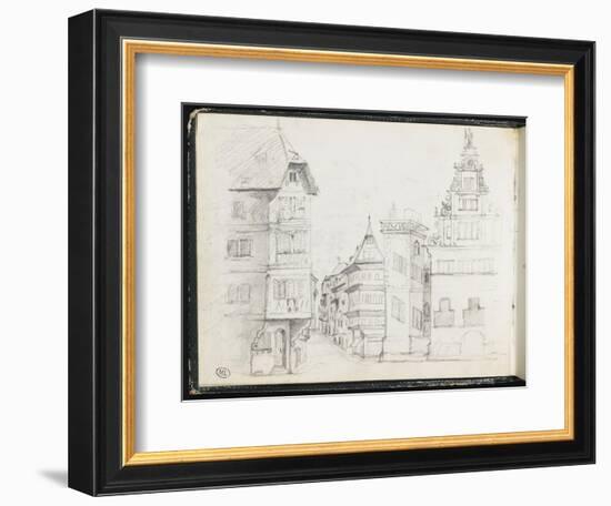 Rue de Strasbourg-Gustave Courbet-Framed Giclee Print