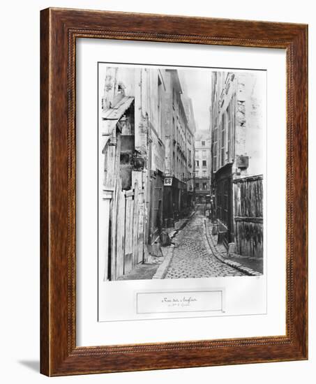 Rue Des Anglais, from Boulevard Saint-Germain, Paris, 1858-78-Charles Marville-Framed Giclee Print