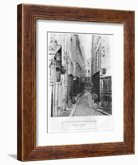 Rue Des Anglais, from Boulevard Saint-Germain, Paris, 1858-78-Charles Marville-Framed Giclee Print