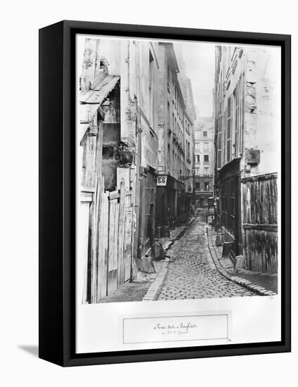 Rue Des Anglais, from Boulevard Saint-Germain, Paris, 1858-78-Charles Marville-Framed Premier Image Canvas