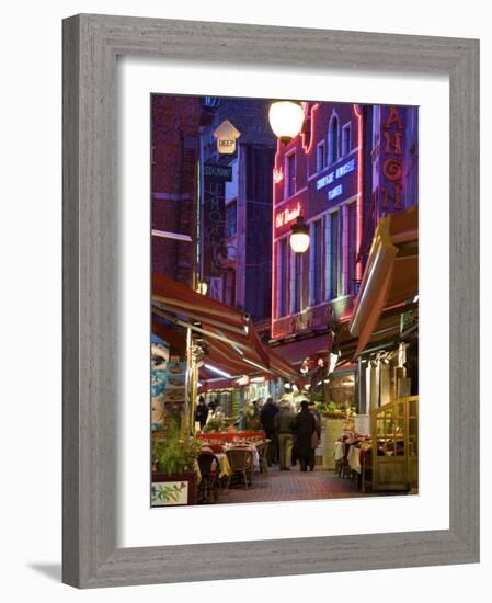 Rue Des Bouchers, Brussels, Belgium-Neil Farrin-Framed Photographic Print