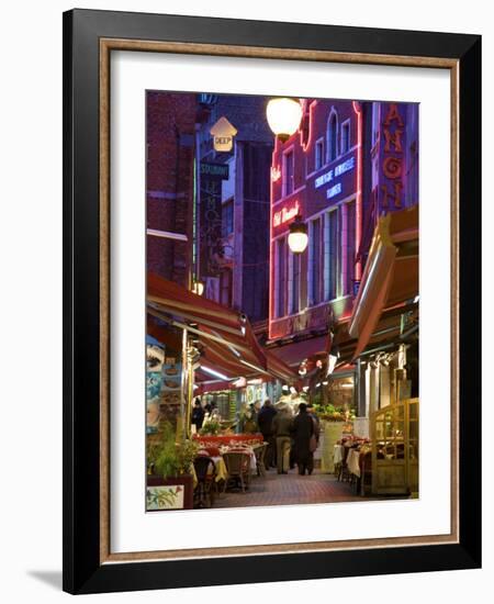 Rue Des Bouchers, Brussels, Belgium-Neil Farrin-Framed Photographic Print