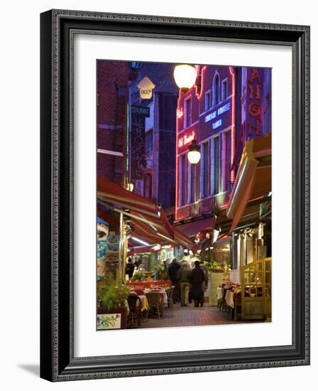 Rue Des Bouchers, Brussels, Belgium-Neil Farrin-Framed Photographic Print