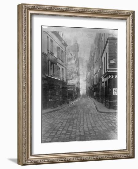 Rue des Canettes (de la rue du Four), VIeme arrondissement de Paris-Charles Marville-Framed Giclee Print