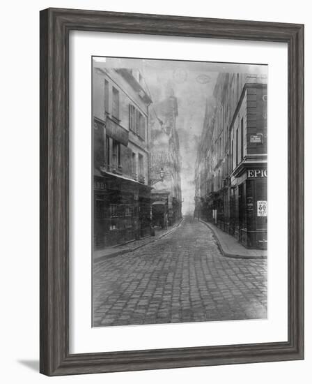 Rue des Canettes (de la rue du Four), VIeme arrondissement de Paris-Charles Marville-Framed Giclee Print