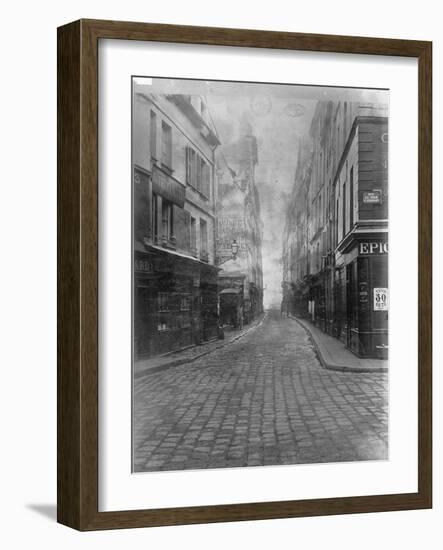 Rue des Canettes (de la rue du Four), VIeme arrondissement de Paris-Charles Marville-Framed Giclee Print