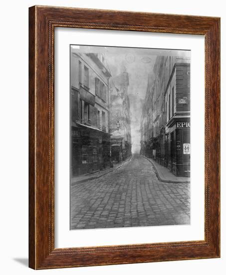 Rue des Canettes (de la rue du Four), VIeme arrondissement de Paris-Charles Marville-Framed Giclee Print