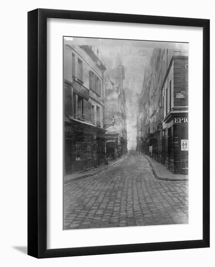 Rue des Canettes (de la rue du Four), VIeme arrondissement de Paris-Charles Marville-Framed Giclee Print