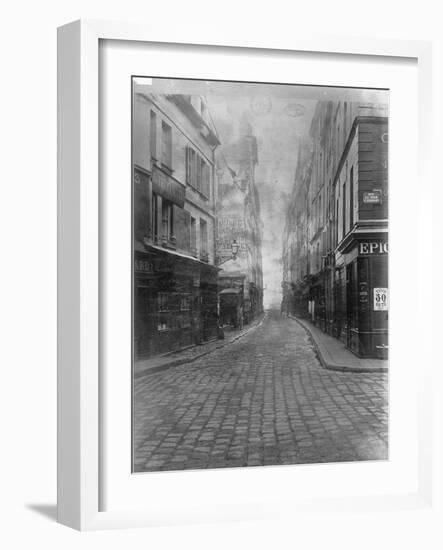 Rue des Canettes (de la rue du Four), VIeme arrondissement de Paris-Charles Marville-Framed Giclee Print