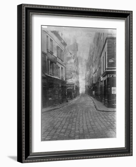 Rue des Canettes (de la rue du Four), VIeme arrondissement de Paris-Charles Marville-Framed Giclee Print