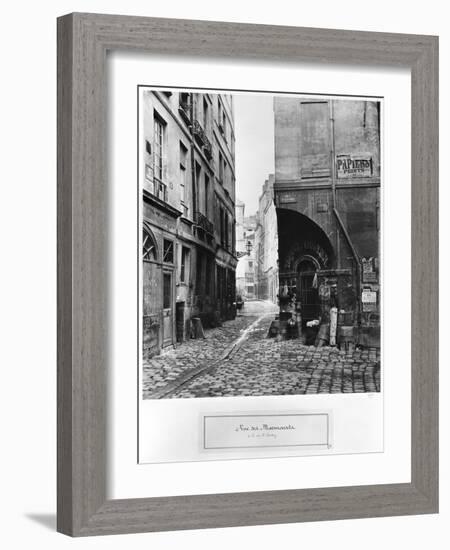 Rue Des Marmousets, from Rue Saint-Landry, Paris, 1858-78-Charles Marville-Framed Giclee Print