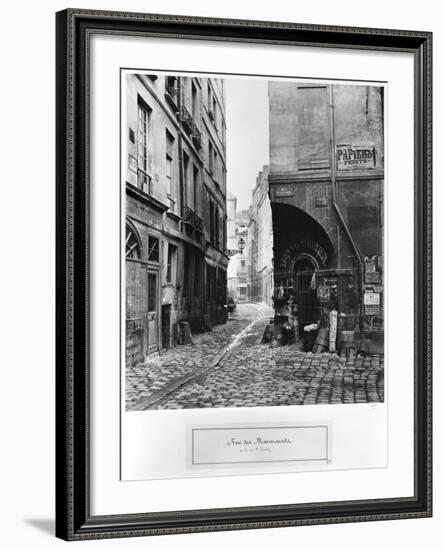 Rue Des Marmousets, from Rue Saint-Landry, Paris, 1858-78-Charles Marville-Framed Giclee Print