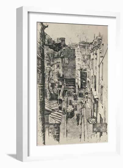 Rue Des Pretres-St Séverin, 1915-Charles Jouas-Framed Giclee Print