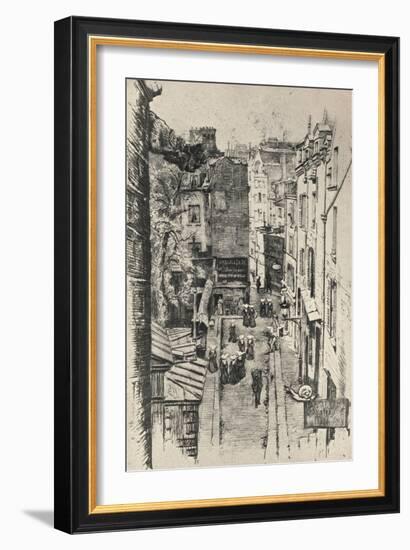 Rue Des Pretres-St Séverin, 1915-Charles Jouas-Framed Giclee Print