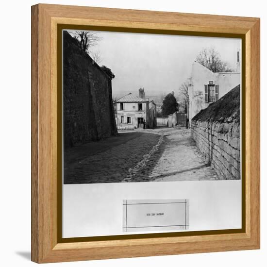 Rue Des Saules, Paris, 1858-78-Charles Marville-Framed Premier Image Canvas