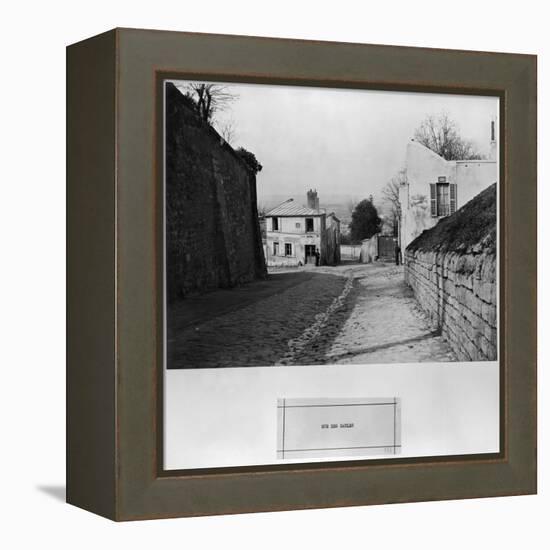 Rue Des Saules, Paris, 1858-78-Charles Marville-Framed Premier Image Canvas