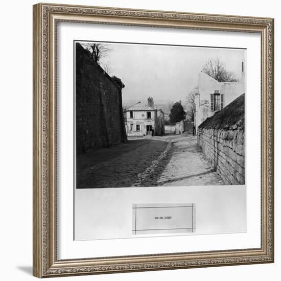 Rue Des Saules, Paris, 1858-78-Charles Marville-Framed Giclee Print