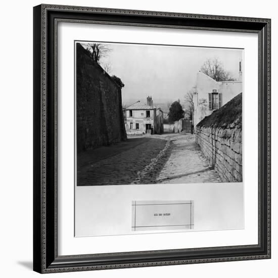 Rue Des Saules, Paris, 1858-78-Charles Marville-Framed Giclee Print