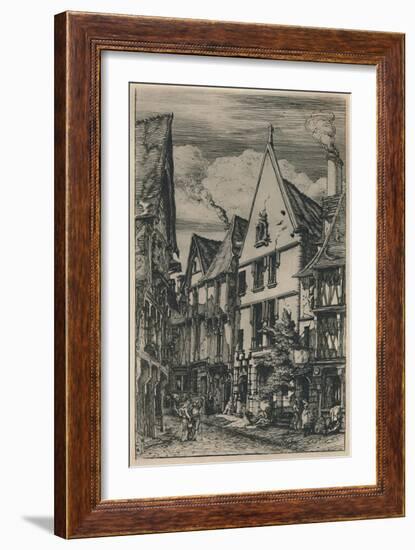 'Rue Des Toiles A Bourges (5th State, 8 1/2 x 4 3/4 Inches)', 1853, (1927)-Charles Meryon-Framed Giclee Print