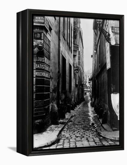 Rue Du Croissant, from the Rue Du Sentier, Paris, 1858-78-Charles Marville-Framed Premier Image Canvas