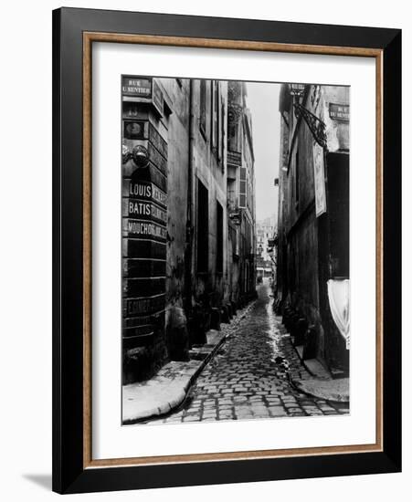 Rue Du Croissant, from the Rue Du Sentier, Paris, 1858-78-Charles Marville-Framed Giclee Print