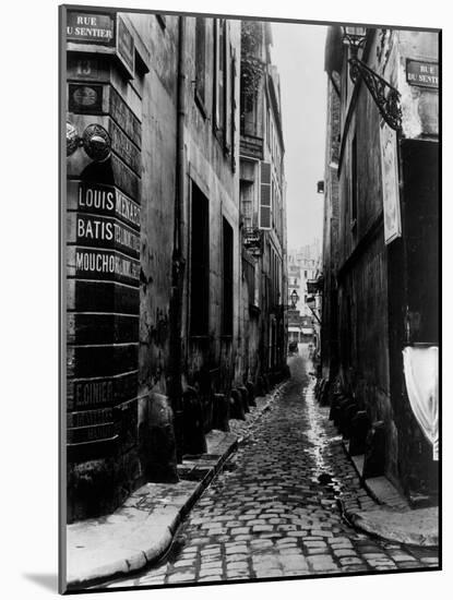 Rue Du Croissant, from the Rue Du Sentier, Paris, 1858-78-Charles Marville-Mounted Giclee Print