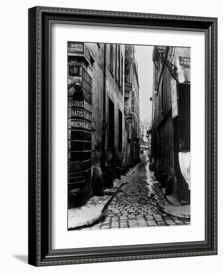 Rue Du Croissant, from the Rue Du Sentier, Paris, 1858-78-Charles Marville-Framed Giclee Print