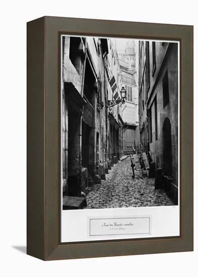 Rue Du Haut Moulin, from Rue De Glatigny, Paris, 1858-78-Charles Marville-Framed Premier Image Canvas