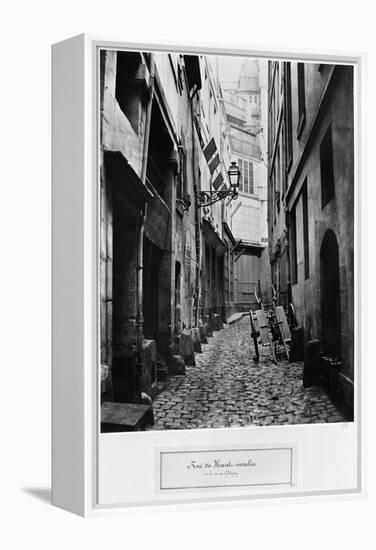 Rue Du Haut Moulin, from Rue De Glatigny, Paris, 1858-78-Charles Marville-Framed Premier Image Canvas