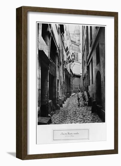 Rue Du Haut Moulin, from Rue De Glatigny, Paris, 1858-78-Charles Marville-Framed Giclee Print