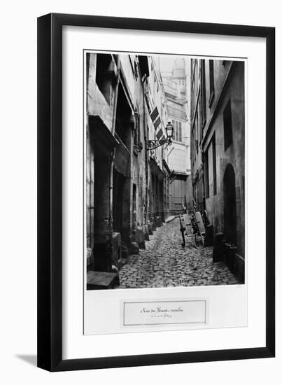 Rue Du Haut Moulin, from Rue De Glatigny, Paris, 1858-78-Charles Marville-Framed Giclee Print