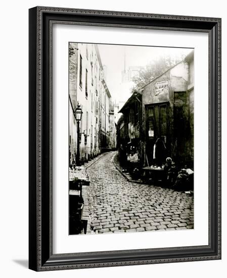 Rue du Jardinet and the Cul-De-Sac of Rohan, Paris, 1858-78-Charles Marville-Framed Photographic Print