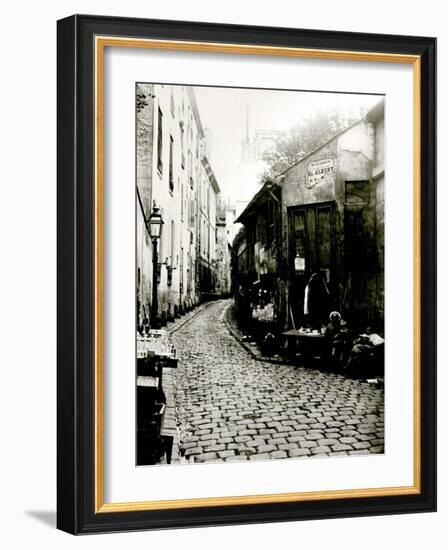 Rue du Jardinet and the Cul-De-Sac of Rohan, Paris, 1858-78-Charles Marville-Framed Photographic Print