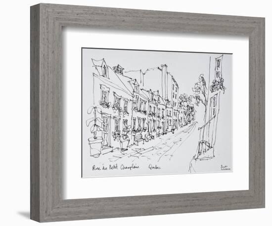 Rue du Petit Champlain, Vieux Quebec, Quebec City, Quebec, Canada-Richard Lawrence-Framed Photographic Print