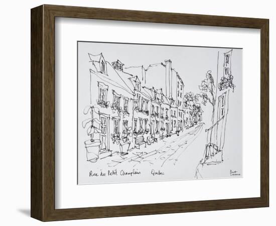 Rue du Petit Champlain, Vieux Quebec, Quebec City, Quebec, Canada-Richard Lawrence-Framed Photographic Print