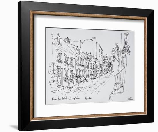 Rue du Petit Champlain, Vieux Quebec, Quebec City, Quebec, Canada-Richard Lawrence-Framed Photographic Print